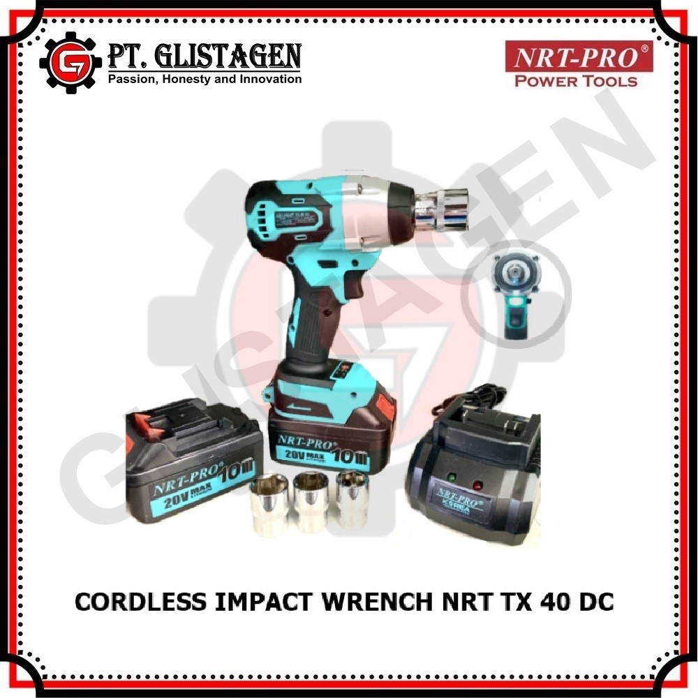 NRT-PRO TX 40 Mesin Bor Cordless Impact Wrench Brushless Pembuka Baut