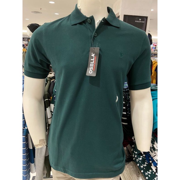 Osella Baju Polo Shirt Polos Green Pria Dewasa Original M-XL