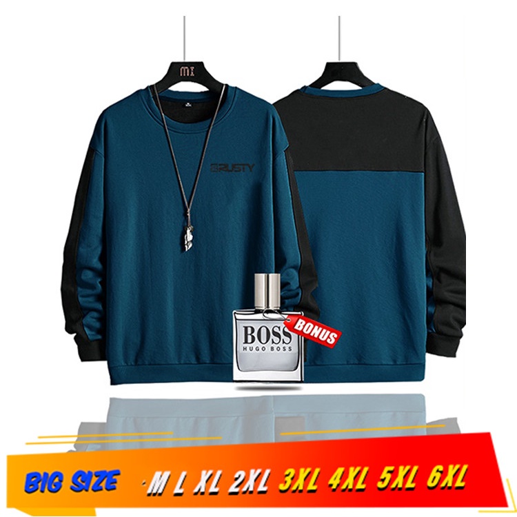 Sweater Oversize Pria Sweter pria Jaket Switer Pria Big Size rusty - M, NAVY