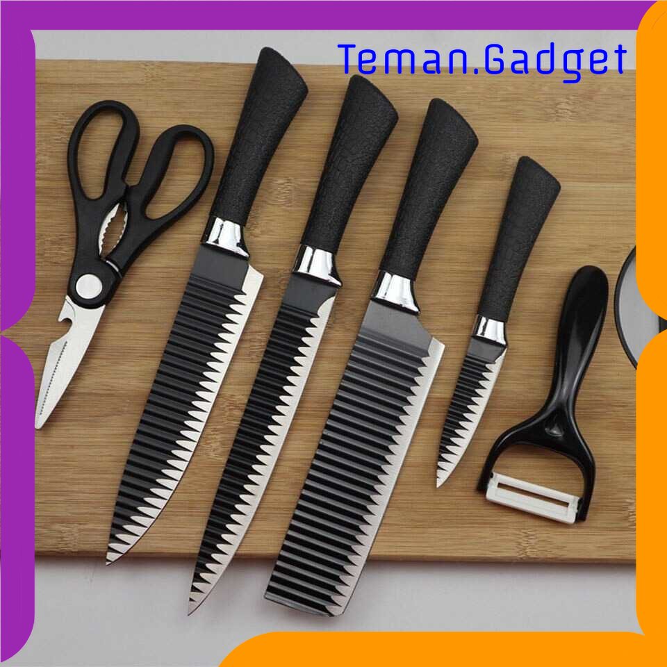 TG - DPR FORGING FAMILY Pisau Dapur 6in1 Gunting Peeler Pengupas Buah - ER-0279