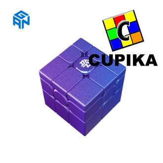 Rubik Gan UV COATED Mirror M Magnetic 3x3 Purple 3x3x3 Ungu Original