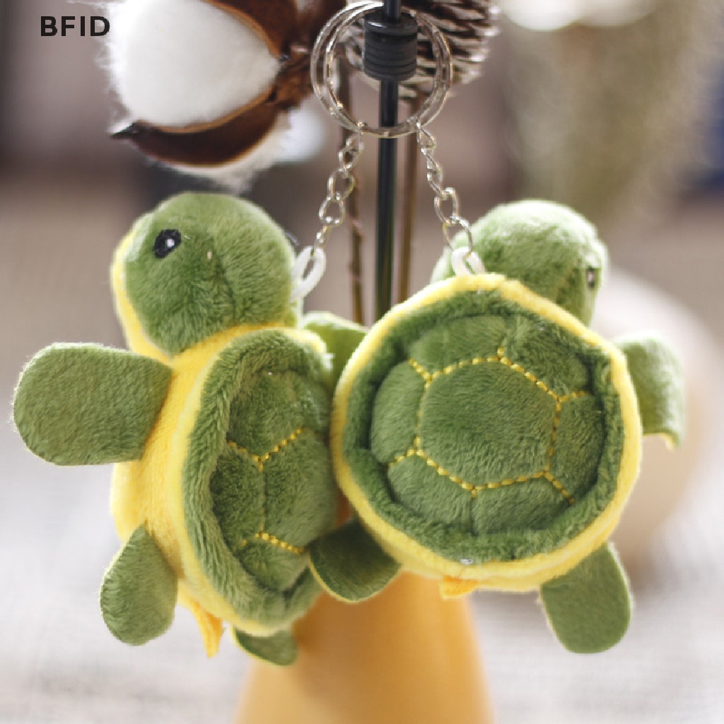 [BFID] Lucu Mini Kartun Turtle Lembut Mainan Mewah Liontin Indah Turtle Key Chain [ID]