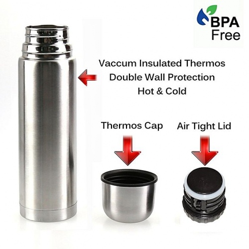 Termos Air Panas Dingin Indoglass Vacum 1000ml / Termos Vacuum Flask 1000ML / botol shaker termos barista kopi 1L 1 liter es awet panas