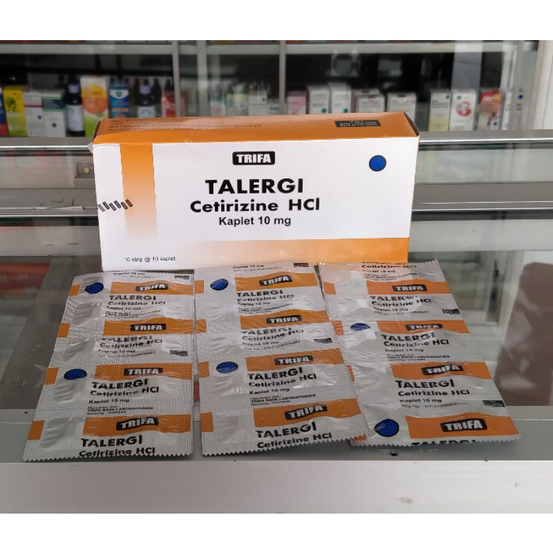 TALERGI TABLET BOX 100 TAB (HARGA UNTUK 1 BOX 100 TAB) Obat Alergi