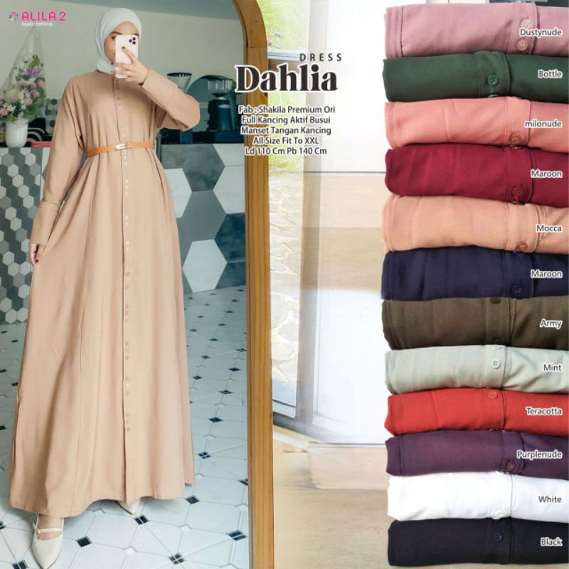 DAHLIA DRESS ORI ALILA | Dress Perempuan Busui