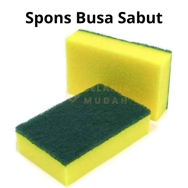 Spon Busa Cuci Piring Sabut / Busa Cuci Piring Sabut Hijau / Spon Busa Sabut Cuci Piring 2 Sisi