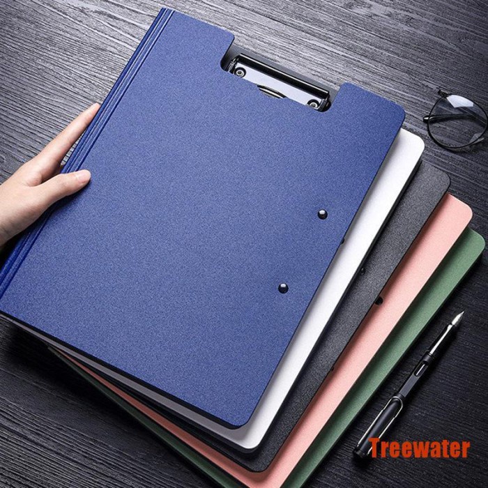 

Papan Jalan Treeer A4 File Folder Clipboard Writing Pad Memo Clip Board Double Cli