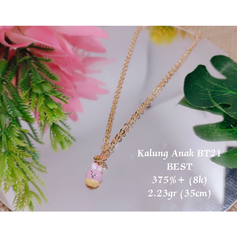 Kalung Emas Anak Kartun BT21