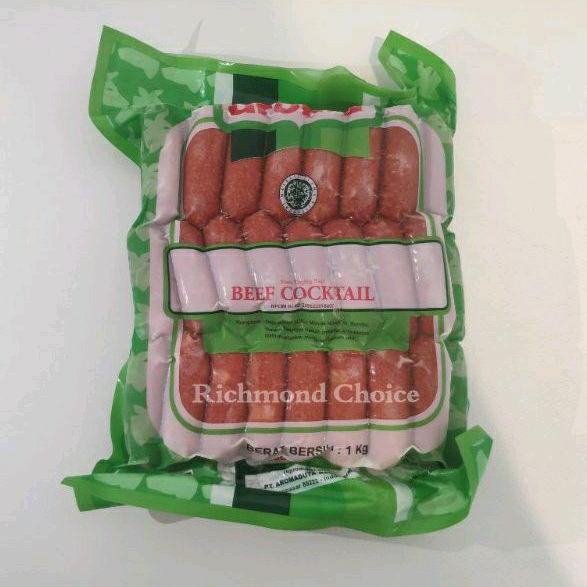 

SOSIS BEEF COCKTAIL AROMA PREMIUM 1 KG / SOSIS SAPI AROMA BERUKURAN MINI KUALITAS PREMIUM