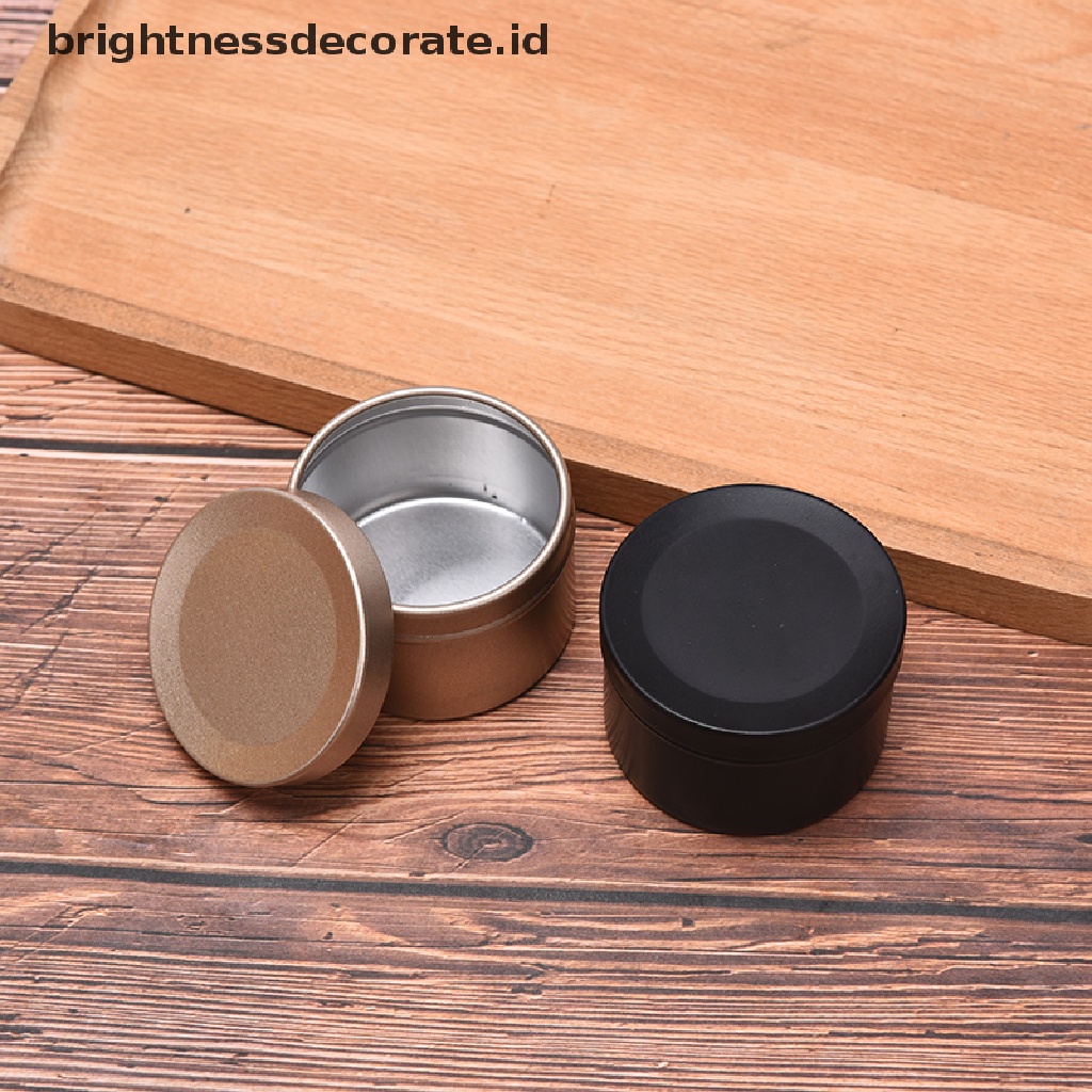 [Birth] Toples Dengan Tutup Sekat Wadah Bulat Kaleng Kosong Storage Box Jar [ID]