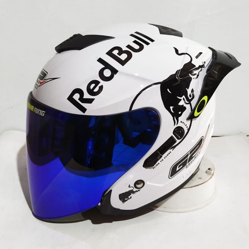 Helm G2 Optimak Paket Ganteng Redbull Original SNI