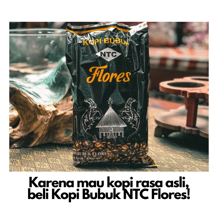 

Terlaris ✨ - Kopi Bubuk Flores NTC Kemasan 450g 2.1.23