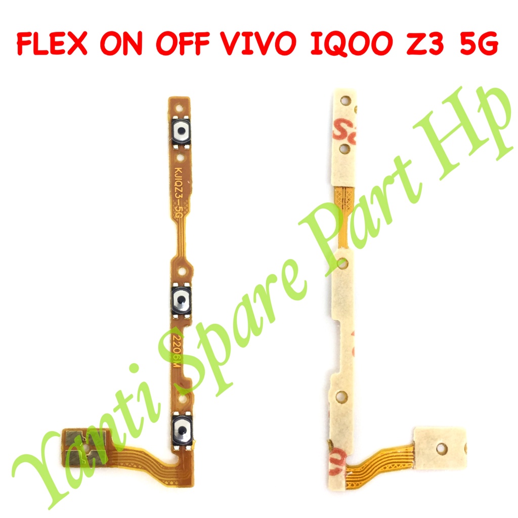 Flexible On Off Vivo Y72 5G Y53S 5G  IQOO Z3 5G Original Terlaris New