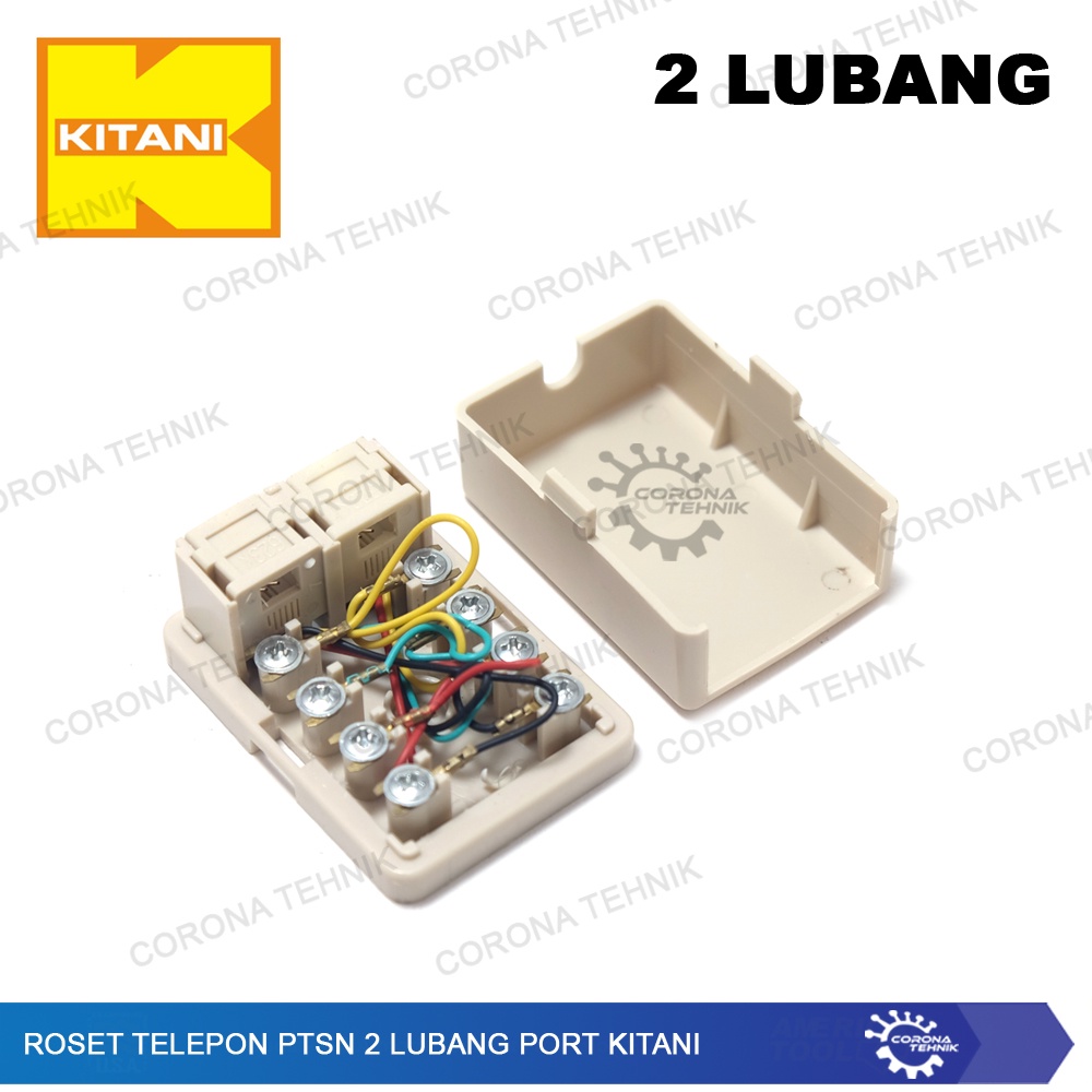 Port Kitani Roset Telepon PTSN 2 Lubang