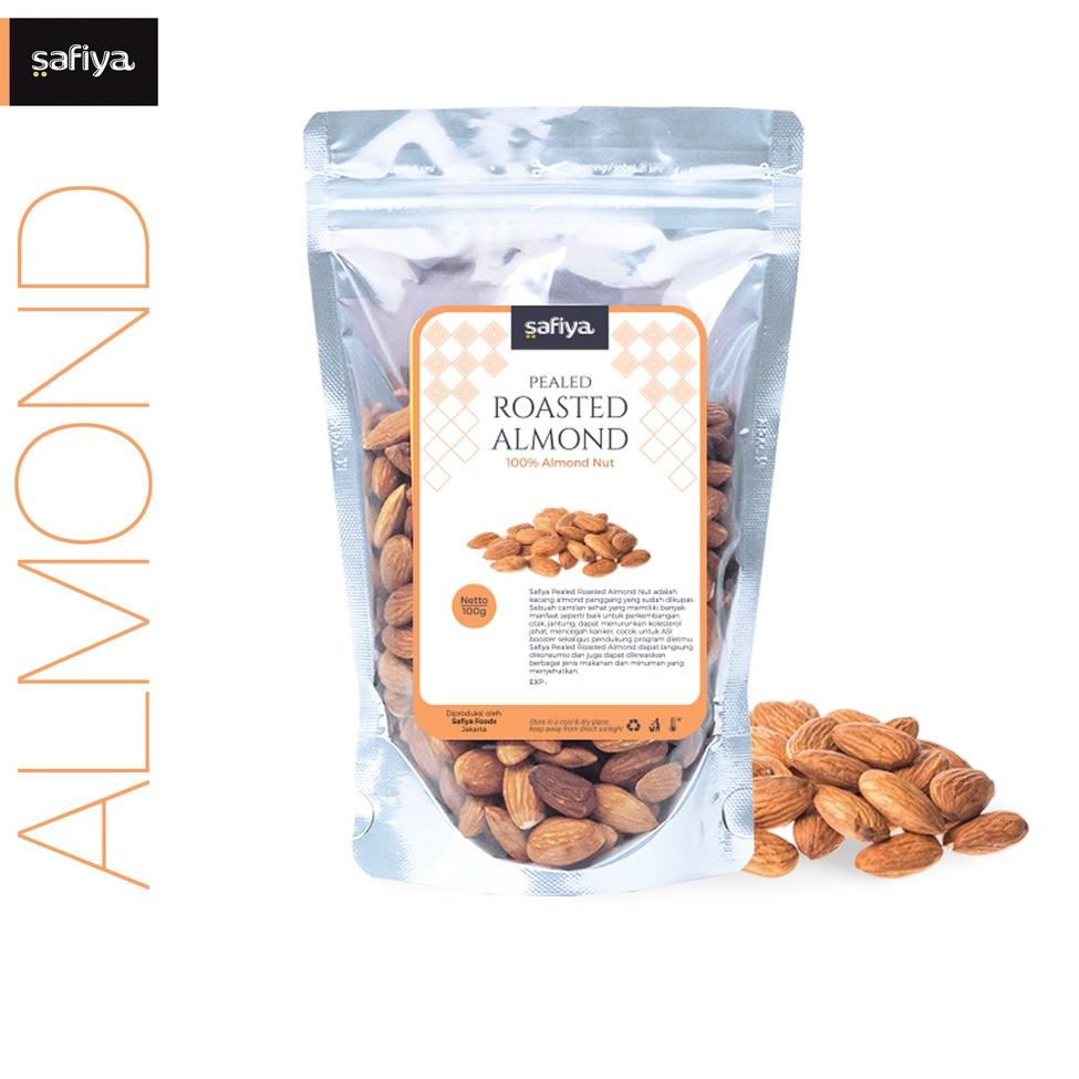 

Terkini _ Kacang Almond Kupas Roasted Whole 250 gram Original Authentic Safiya Food ©