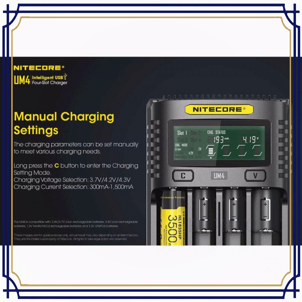 Intelligent USB Charger Baterai 4 Slot Li-ion NiMH - BT766