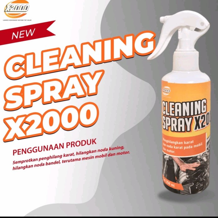 Ojak Pembersih Karat X2000 Serbaguna, Cleaning Spray X2000, Menghilangkan K