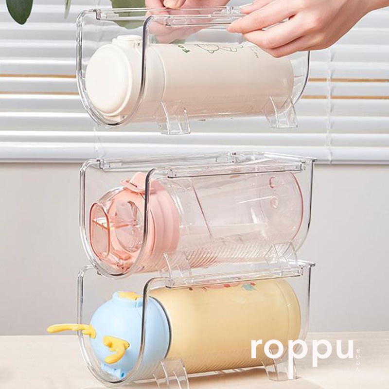 Roppu Storage Box Stackable Bottle Organizer Rak Botol