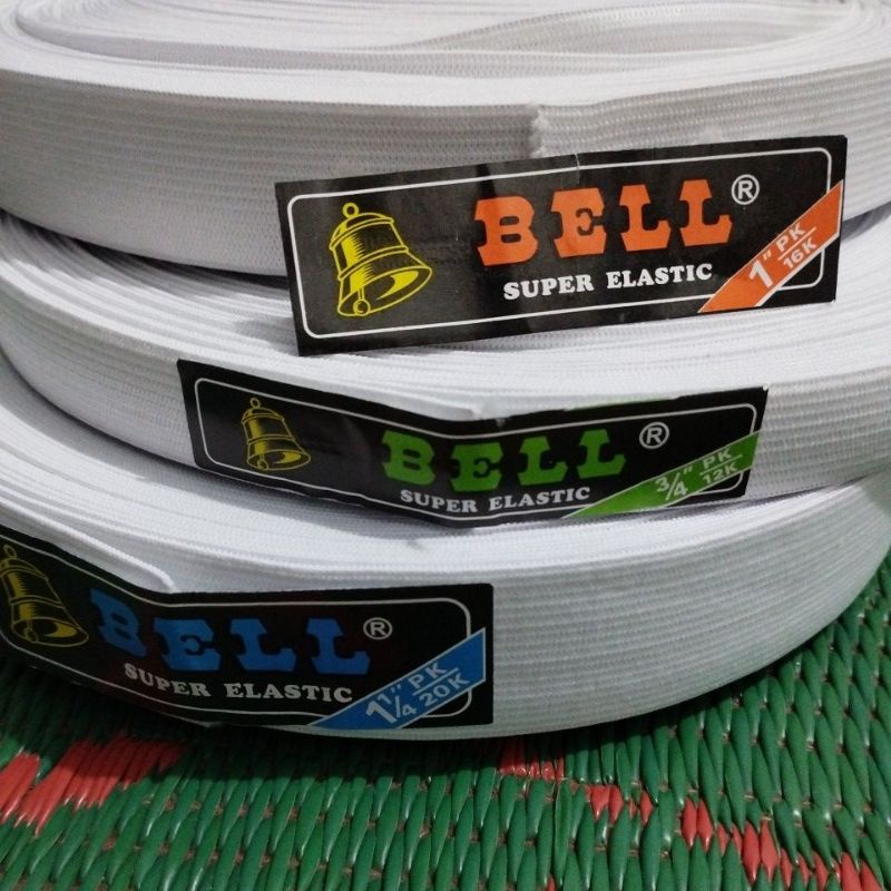 Karet elastis pinggangku/rok Bell Hitam/putih karet elastis kualitas bagus