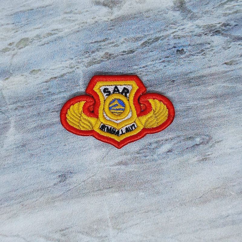 Atribut pdl polri bordir timbul / pin sar polri