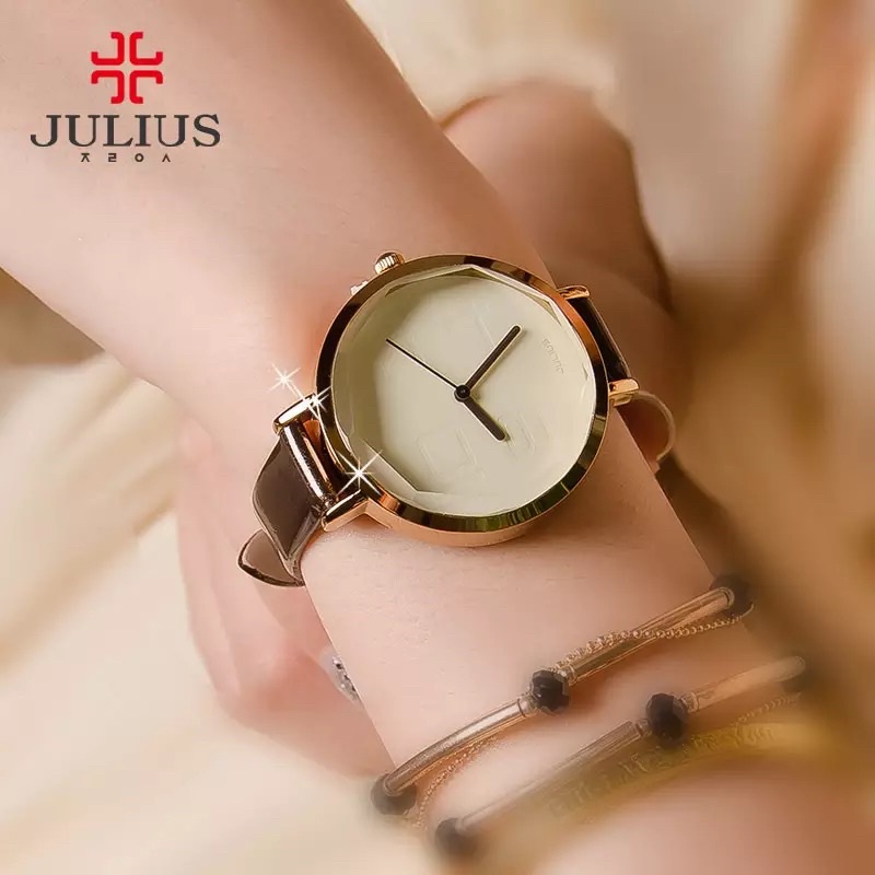 JULIUS JA-534 Jam Tangan Original Wanita Korea Bulat