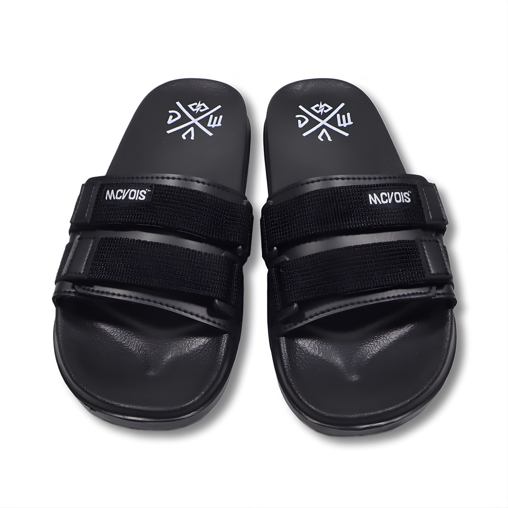 Mcvois Sandal Pria Slide Logo Sandal Slip On Anti Slip