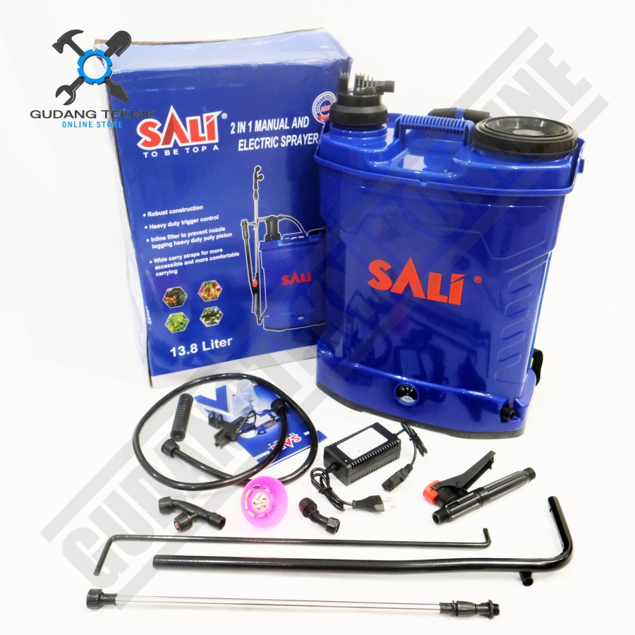 Sprayer Hama ELektrik 2in1 MIYAMOTO 13.8L / Alat Semprot Semprotan Obat Hama Disenfektan SALI 13,8 Liter