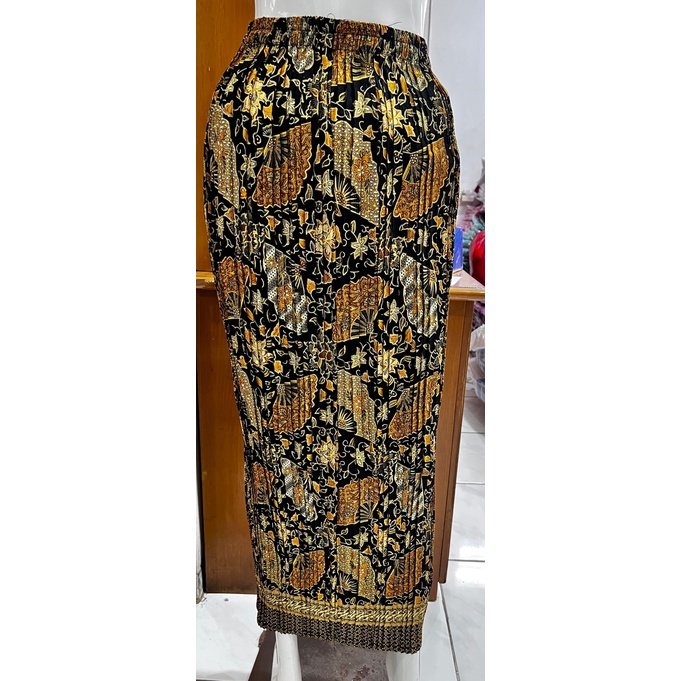 ROK PLISKET BATIK /ROK BAWAHAN KEBAYA BAHAN SLIK /ROK JUMBO