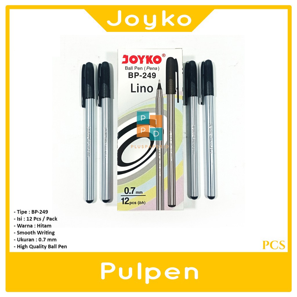 

Joyko - Ball Pen Pulpen BP-249 Hitam - Lusin