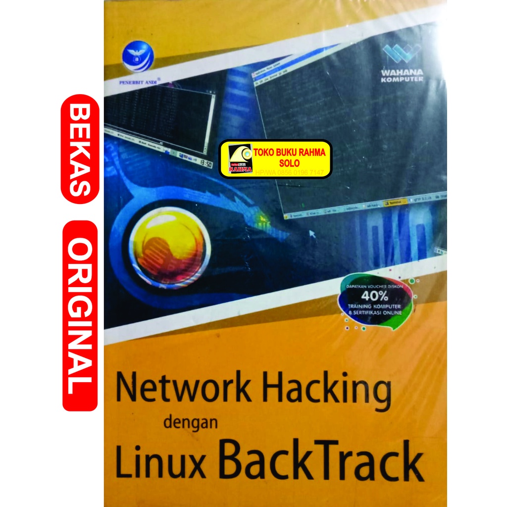 Network Hacking dengan Linux Back Track Wahana Komputer. Andi Ofset pubisher bekas lawas antik kuno 