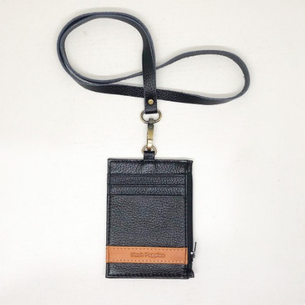 

JUAL Hush Puppies gantungan ID Card Holder lanyard Kulit asli hss
