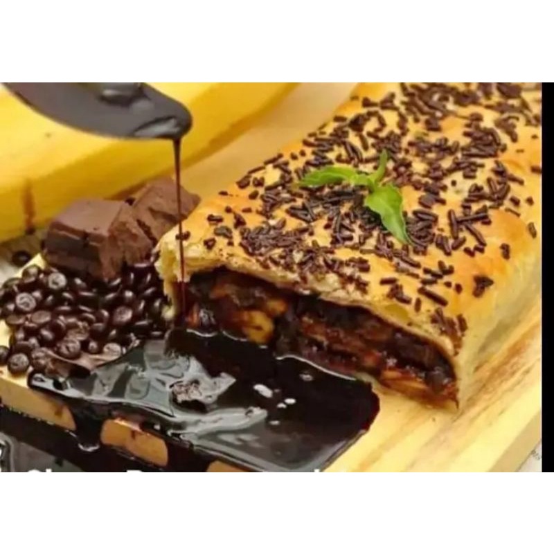 

Choco banana strudel Malang