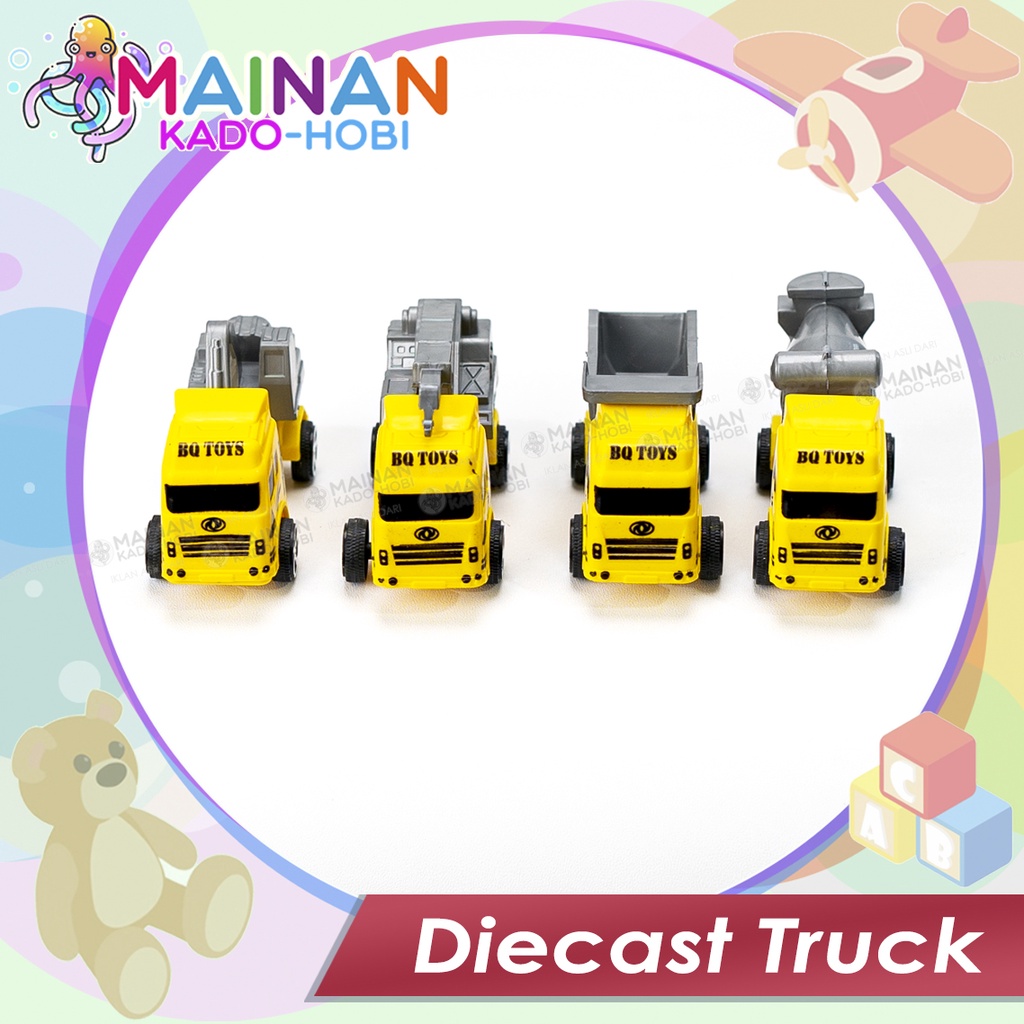 SOUVENIR KADO MAINAN MINIATUR DIECAST CAR MOBIL TRUK KONSTRUKSI