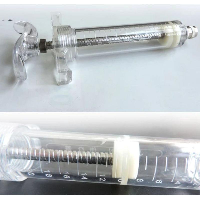alat suntik vaksin ayam suntikan kucing kelinci Doc ayam jarum suntik hewan ternak 7G syringe 20ml alat vaksin ayam ND bebek joper DOC broiler - spuit ayam - syringe - alat suntik hewan - obat ayam