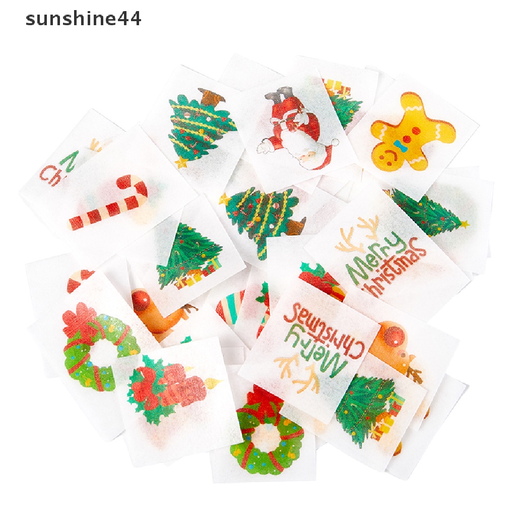 Sunshine 42Pcs Edible Gluous Rice Paper Kukus Roti Stiker Kartun Baking Paper.