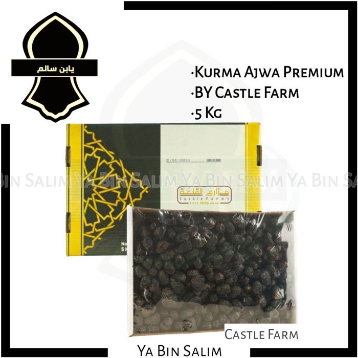 

Bisa COD Kurma Ajwa Medina Organik Premium Castle Farm 5kg Ajwa Madina