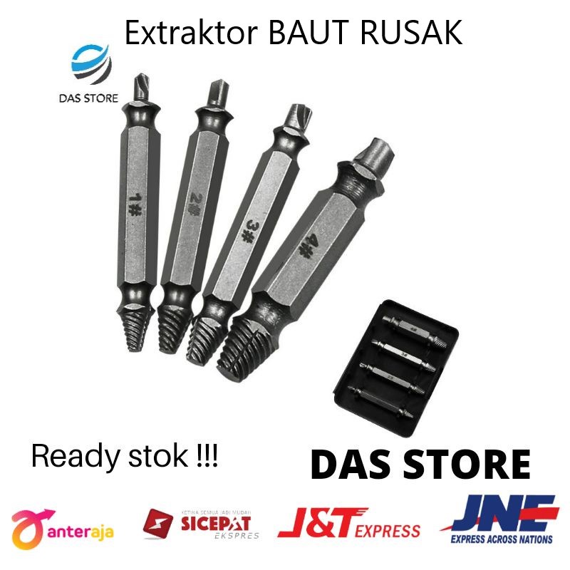 Mata bor pembuka baut rusak screw damaged extractor mata bor rivet