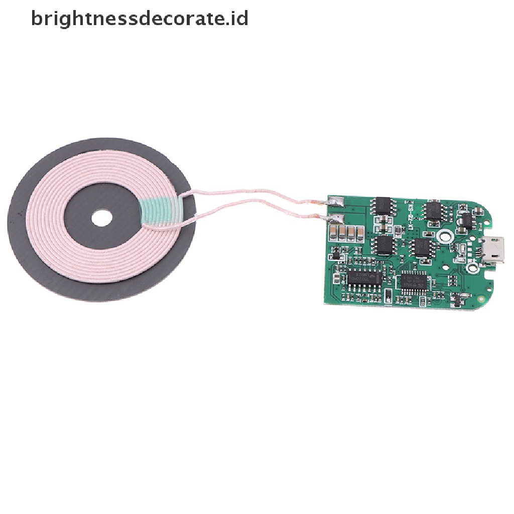 [Birth] 1pc 15W Qi Fast Wireless Charger PCBA Modul Pemancar Papan Sirkuit+Coil [ID]