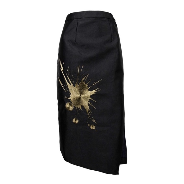 SEAN & SHEILA High Slit Wool Skirt Size 8