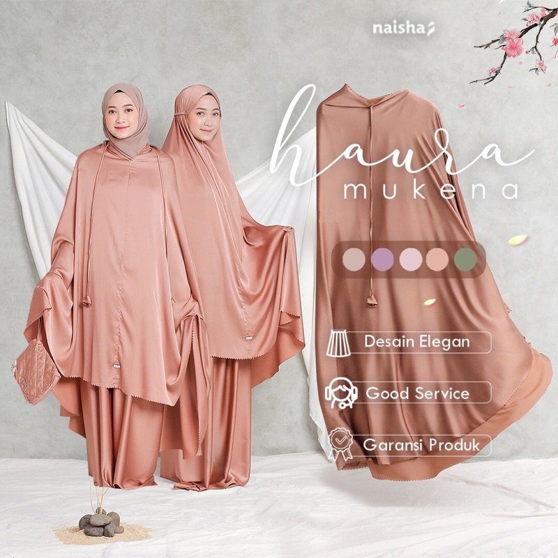 Naisha Official / Haura Mukena Dewasa / Mukena Premium / Mukena Dewasa / Mukena Silky Premium