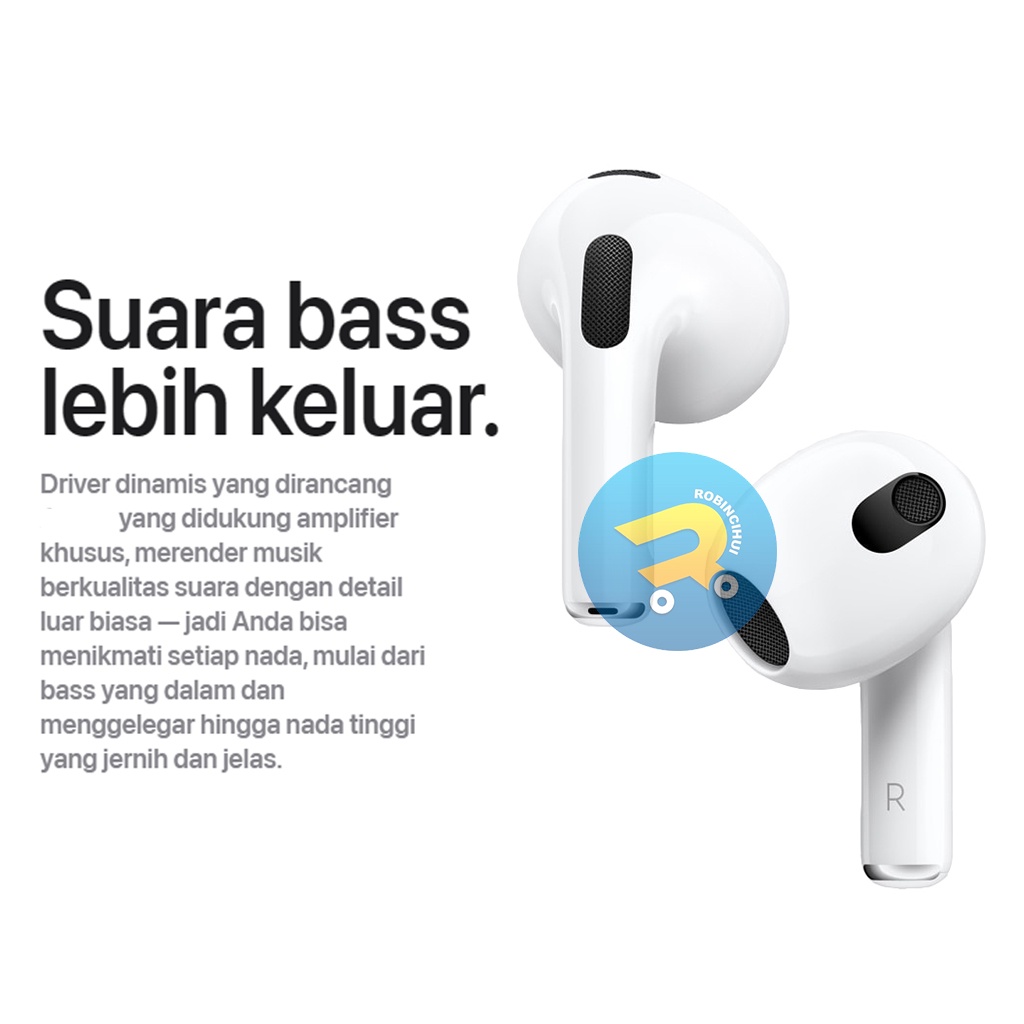 R-Pods 3nd Generation 2023 (Generasi ke tiga) Wireless Charging + Final Upgrade + IMEI/ SERIAL NUMBER VALID + NOISE CANCELLING - Headset IPH 7, 8, X, XR, XSMAX, 11, 12, 13, 14 - Earphone IPH - Handsfree IPH - Earbuds IPH