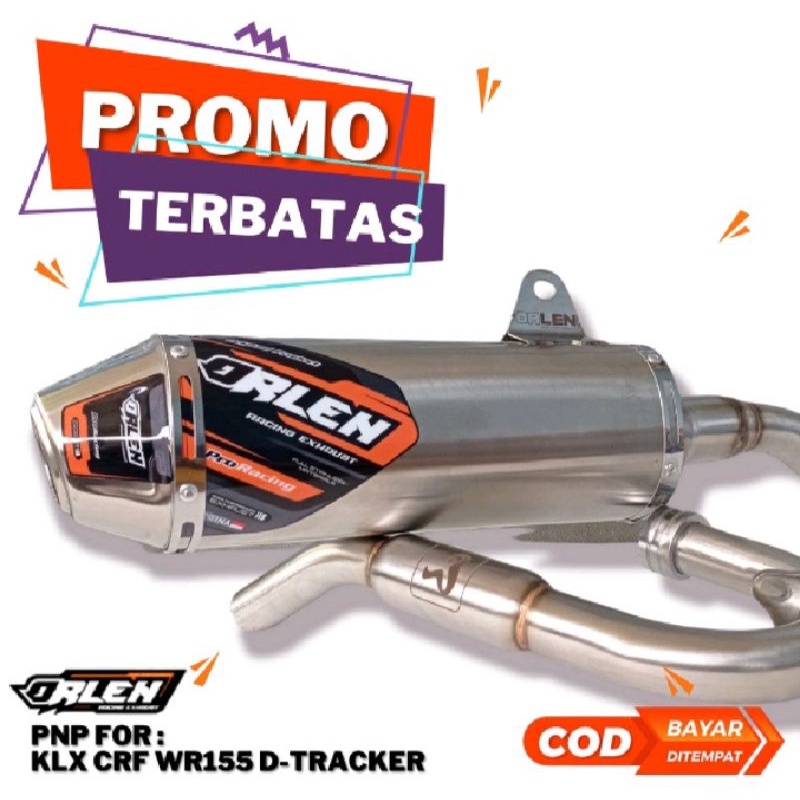 Knalpot Racing ORLEN KLX150L KLX DTRACKER | knalpot ORIGINAL ORLEN