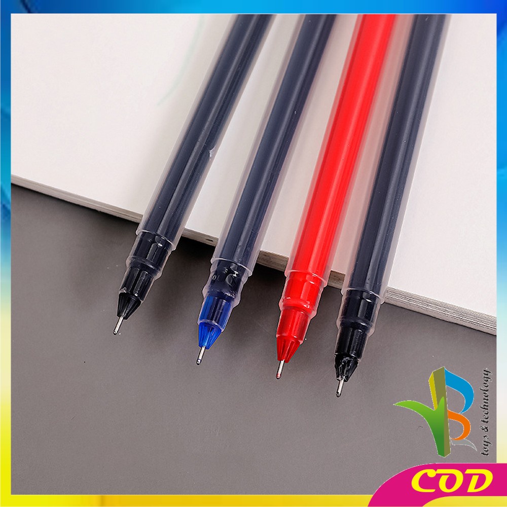 RB-A46 Pena Gel Alat Tulis Pulpen 0.5mm Motif Polos Simple / Pena Perlengkapan Sekolah Ballpoint / Pulpen Cair Kantor Sekolah Import