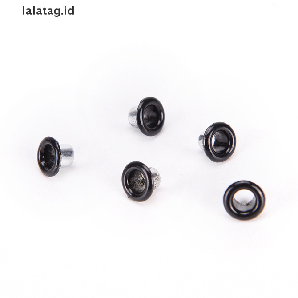 [lalatag] 100pcs 4.5mm Scrapbook Eyelet Random Mata Ikan Bahan Metal Warna Campur Untuk Pakaian DIY New [ID]