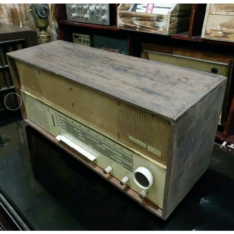 Radio Grundig 3367 tahun 1962 Nyala Normal Grundig Tabung Jadul