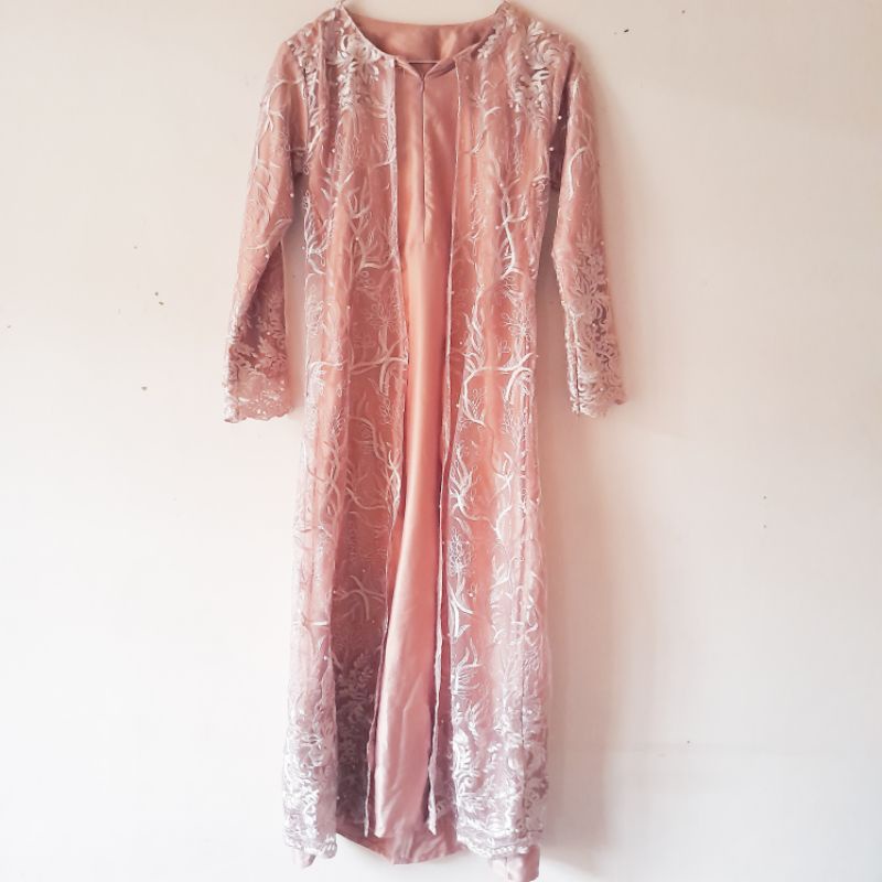 Dress Kondangan Brukat Preloved | Gamis Kondangan Tile Preloved