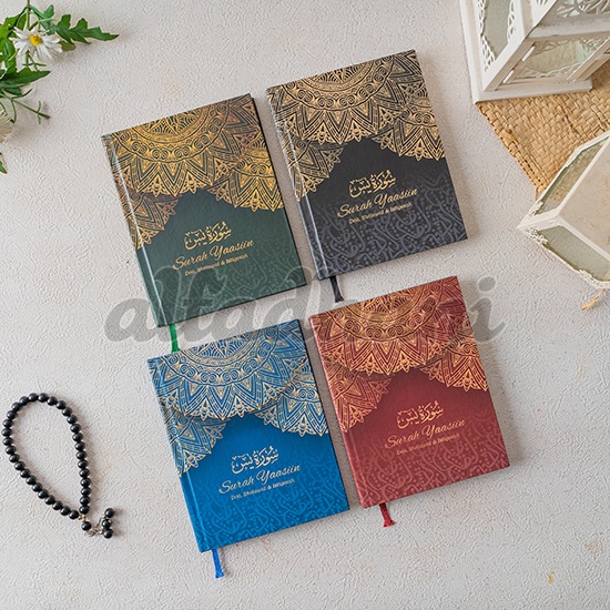 Cetak Buku Yasin dan Tahlil Hardcover - Custom Foto dan Nama 40/100 Hari  Arabesquee