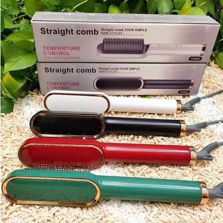 Hair Straightener Curler 2 in 1 Catok Sisir Elektrik Catokan Sisir Pelurus Rambut