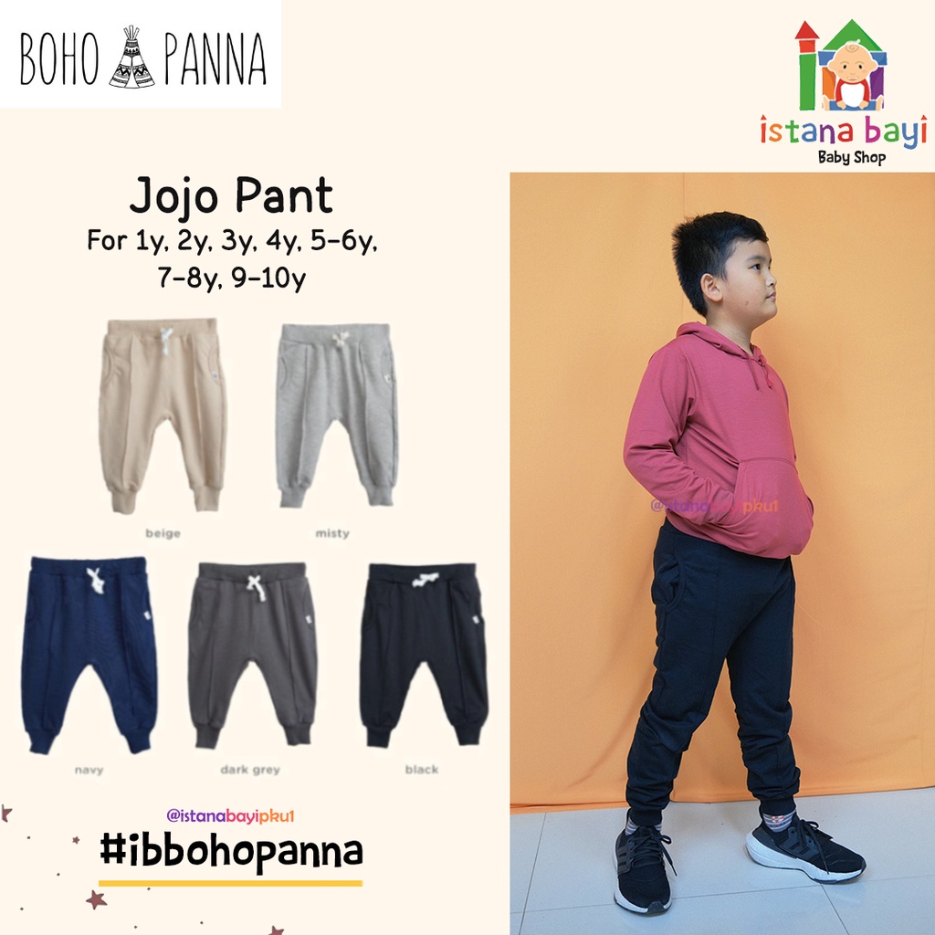 BOHOPANNA JOJO PANTS - JOGGER PANTS - CELANA ANAK 1-10 TAHUN