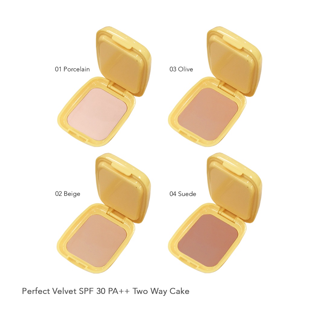 Madame Gie Perfect Velvet SPF 30PA++ Two Way Cake - MakeUp Bedak Padat